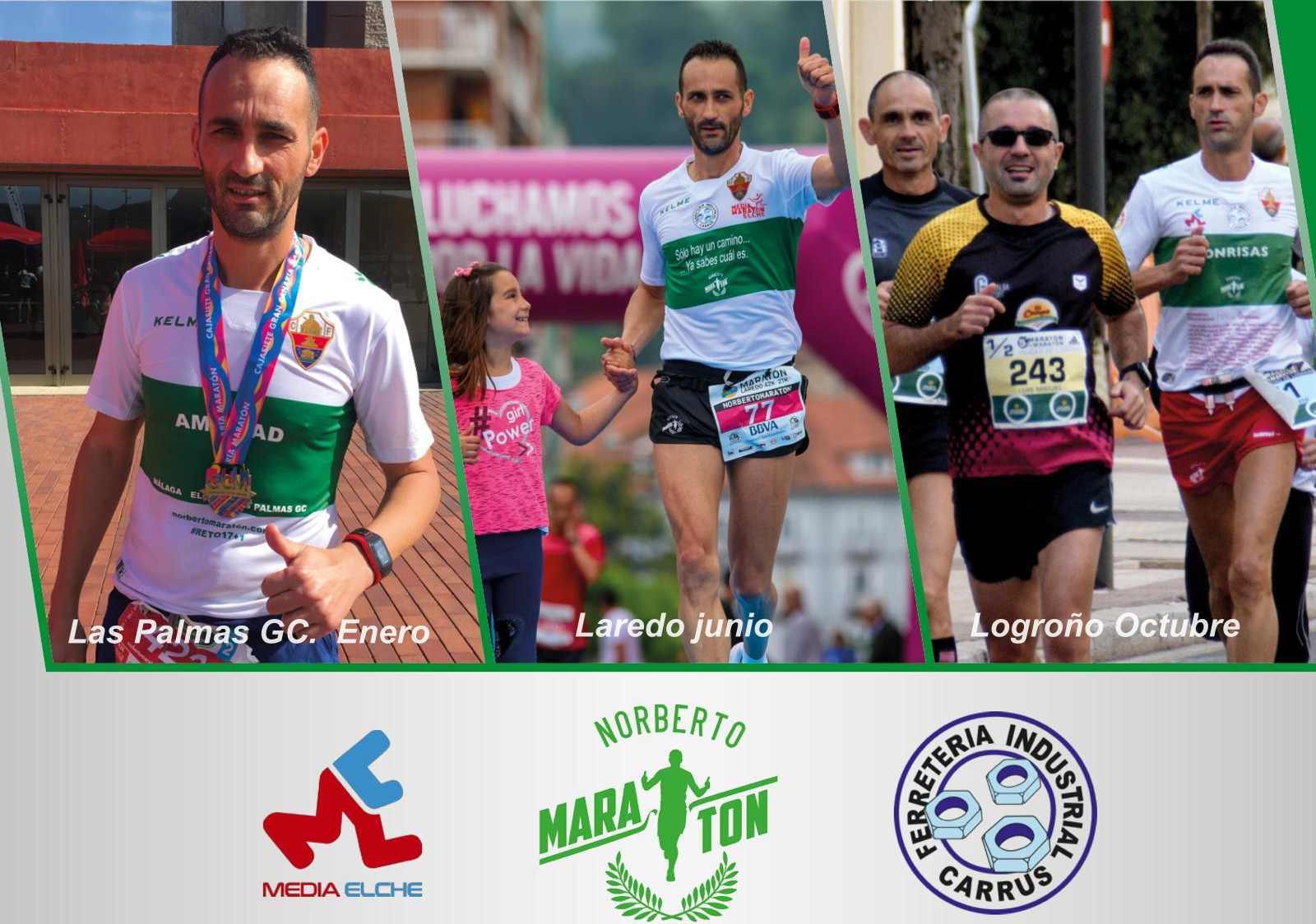 tres Maratones; Las Palmas GC. Laredo y Logroño tres Maratones; Las Palmas GC. Laredo y Logroño