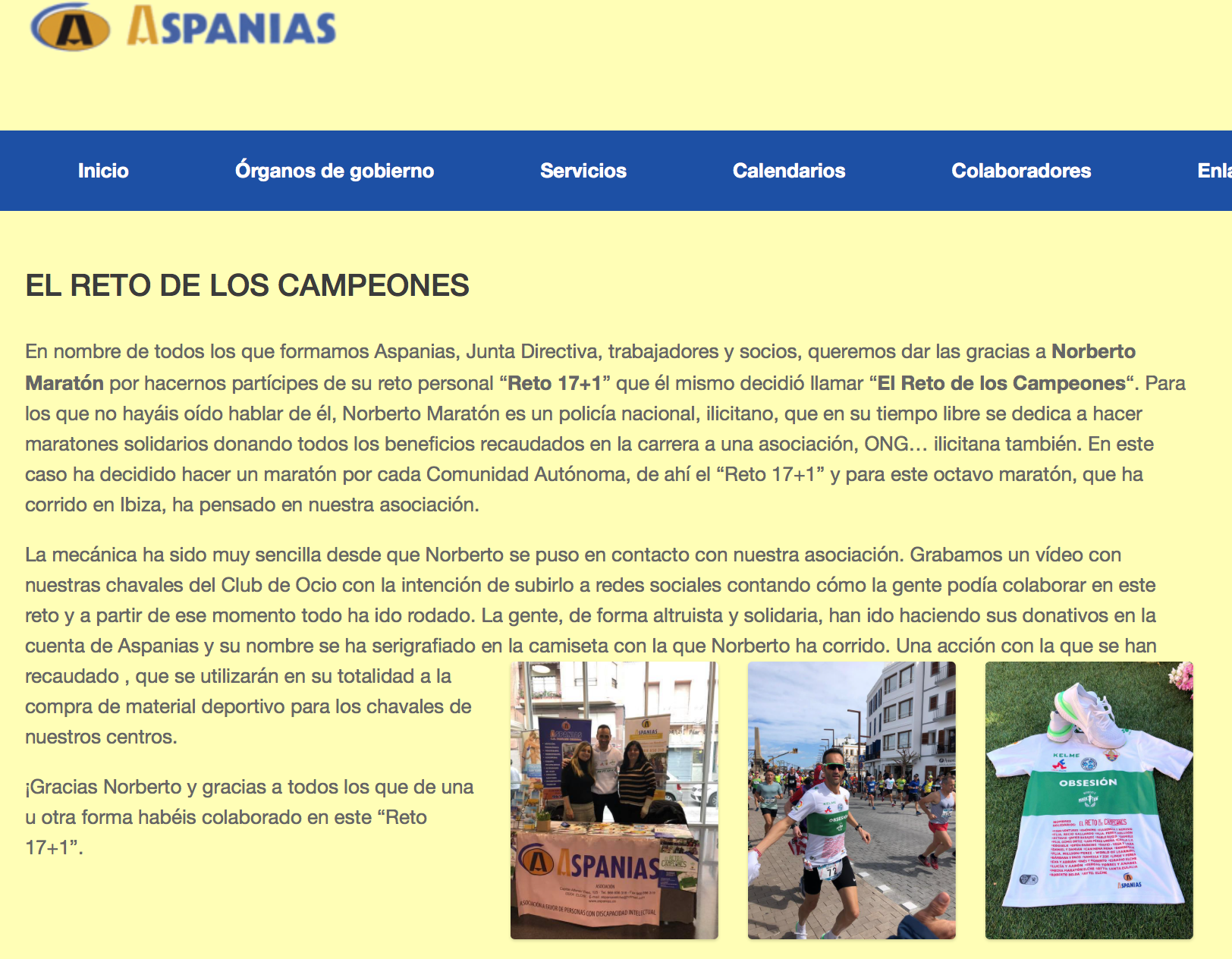 Aspanias: Fue una experiencia increíble y me siento muy orgulloso y afortunado de haber podido colaborar c Aspanias: Fue una experiencia increíble y me siento muy orgulloso y afortunado de haber podido colaborar c